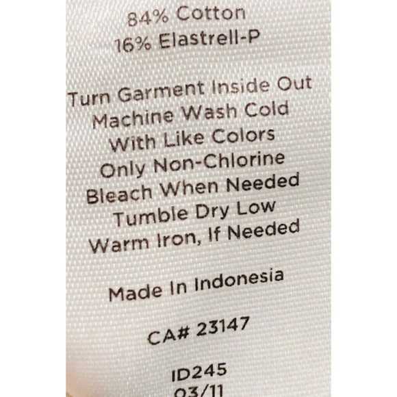 Talbots Heritage Boot Charcoal Gray Mid Rise Stretch Denim Trousers Size 8P/29 - Picture 11 of 12